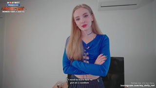 Stepsister practices putting on a condom, but loves to fuck without it ⧸ Dolly Rud-(1080p45).mp4