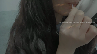 772，Candy eating 吃糖 3dio 20min丨阿郁的小黑猫丨爱发电.mp4