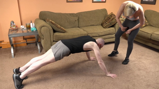 Kyla and Allison workout with a stiff cock.mp4