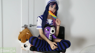 Stocking Fucks Her Ass With A Lollipop (1080p).mp4