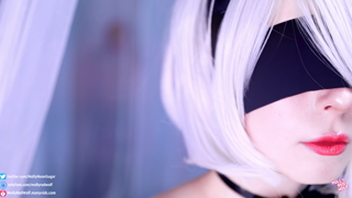 MollyRedWolf - Nier Automata. BunnyGirl. 4K. 2 Cumshot - Man.mp4