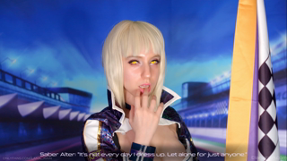 Racing Saber Alter Pleases Her Master (4K).mp4