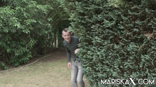 Mariska and Sahara lap each others pussy by the pool MariskaX.co.mp4