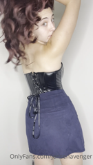 2021. | JAvenger | Leather Corset Strip Tease.mp4