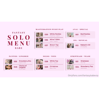 🔥 SOLO MENU - Your Personal Pleasure GuideAll my hottest solo videos in one place 💦Toys, teasi.jpg