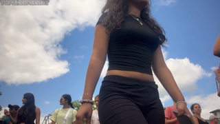 Curly Hair Latina VPL Leggings.mp4