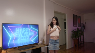 Hot Young Couple can't Resist Fucking at a new Year Party - Amateur Facial_John and Sky_1080p.mp4