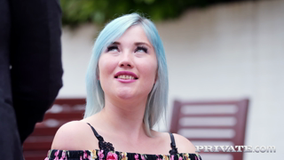 Misha Mayfair debuts in Private with DP in the garden.mp4