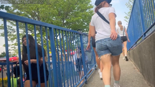 !Pigtails and VPL Spandex Shorts.mp4