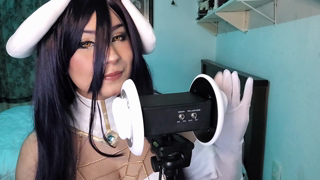 ASMR _♡‧₊˚ Albedo é apaixonada por você e te dá muitos beijinhos😘.mp4