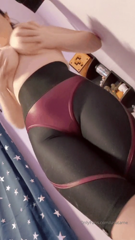 Red And Black Yoga Pants .mp4