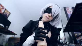 NieR Automata 2B POV Footjob (1080p).mp4