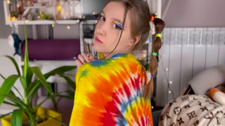 Rainbow Cutie with Pigtails Ride on my Cock and Eat my Cum at the end 4K_satanicabstract_hls_1080p.mp4