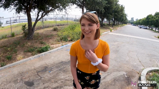 BangRealTeens - Farm Girl Ginger Grey Sucks In Public and Gets A Creampie.mp4