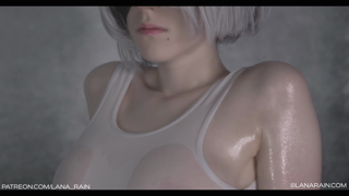 Oiled Up 2B With Transparent Dildo (4K).mp4