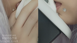 ❤️926.Red 舌掏耳双耳（3dio zoom）MIAOW ASMR 45min丨阿郁的小黑猫丨爱发电.mp4