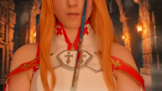 Sexually Frustrated Asuna Uses A Tentacle Monster To Cum.mp4