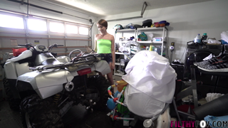 Natalie Porkman - My Step-Sister Fucks Me in the Garage to Get Back at My Dad 4K.mp4