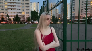 Didn't wait for the guy and cheated on him with a stranger for delicious tea and a taxi.mp4