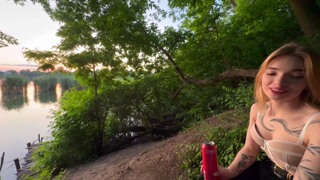 Hot sex in nature POV： Cum on Lina's juicy ass-(1080p30).mp4
