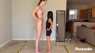 Evie vs Olivia (The tallest model ever to fight tiny Evie).mp4