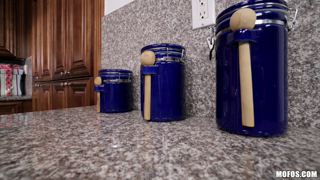 Tiny Blonde is Served Dick in the Kitchen - Maddie Winters & JMac.mp4