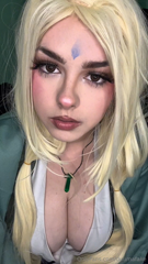 Roleplay Hokage Tsunade gives you a punishment for watching her hidden  Guided handjob - Wet pussy - ahegao - cum on tits 🍶💚.mp4