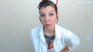 Stella Von Savage - Sick Nurse Gives Blowjob In Latex Gloves.mp4