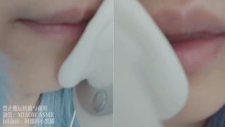 670 Mouth sounds Binaural 重复 38min丨阿郁的小黑猫丨爱发电.mp4