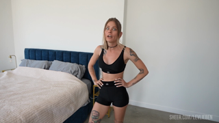 Sammmnextdoor - Lev Lieben - Petite BLONDE gym girl rides cock after a hard workout - Sammmnextdoor.mp4