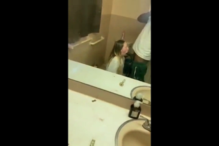 Grad student works BBC in bathroom like a champ - EroMe.mp4