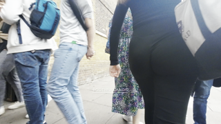 BootyfulCandid - Auburn hair in all black.mov