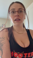 JOI with glasses and Hooters outfit 4m56s.mp4