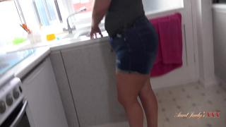 Montse Strips and Sucks Your Dick in the Kitchen.mp4