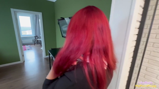 Redhead Student Didn't Prepare Well for the Exam, so She Takes Another Exam on Deep Sucking My Dick.mp4