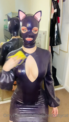 348339223_shining-up-my-new-metallic-purple-latex-dress-with-matching_0.m4v