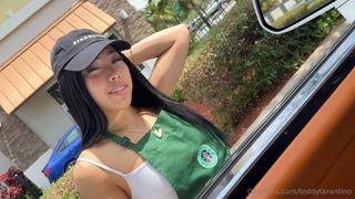 Vivienne Vo - Teddy Tarantino - Cute Starbucks girl gets FUCKED during her shift in my Rolls Royce.mp4