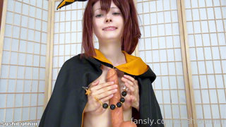 Shaula シャウラ Cosplay Solo Dildo Titjob & Blowjob.mp4